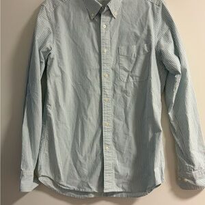 Uniqlo Men's Striped Blue Shirt